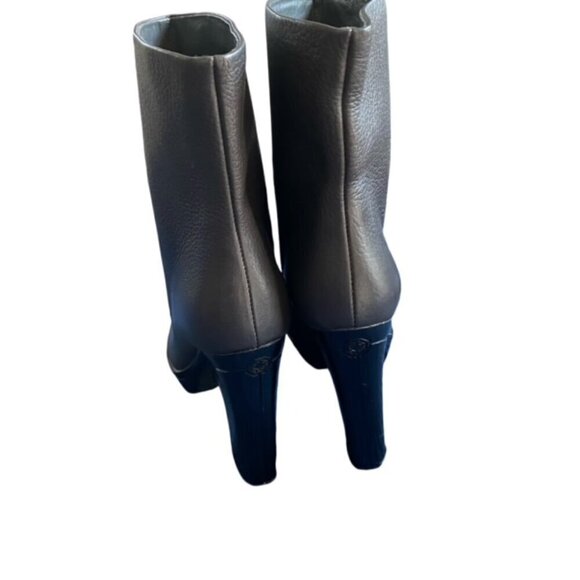 Carlo Pazolini Grey Leather Boot with Chain Detail 37 - Picture 4 of 5